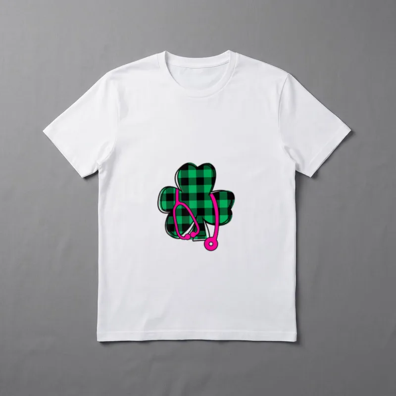 Saint Day Nurse Practitioner Shamrock Buffalo T-Shirt – Classic T-Shirt in Black