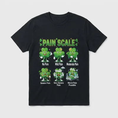 Pain Scale Nurse St Day Nurses T-Shirt – Classic T-Shirt in Black