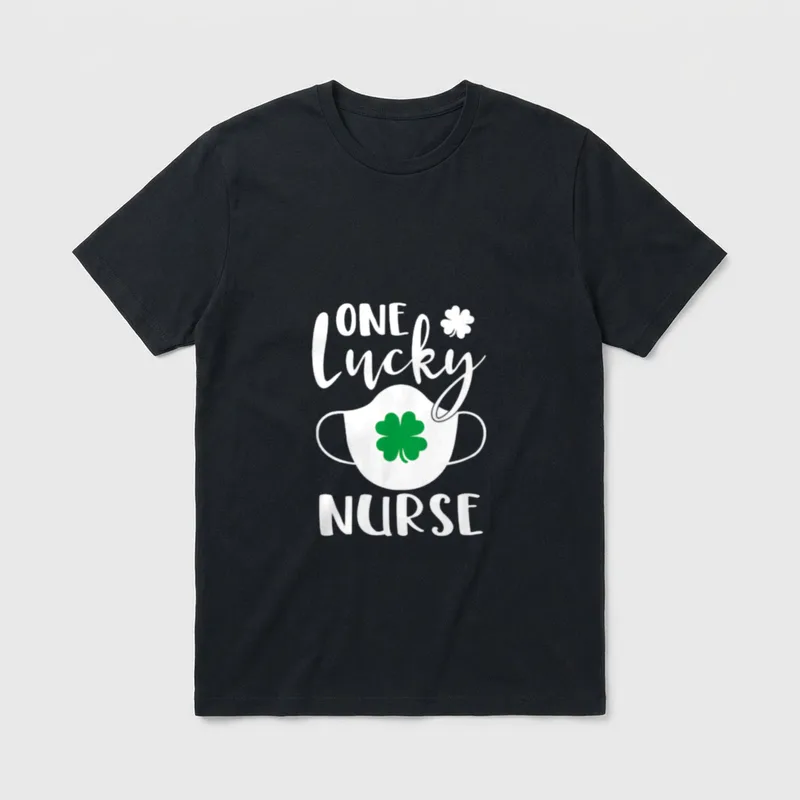 One Lucky Nurse St Patrick's Day T-Shirt – Classic T-Shirt in Black