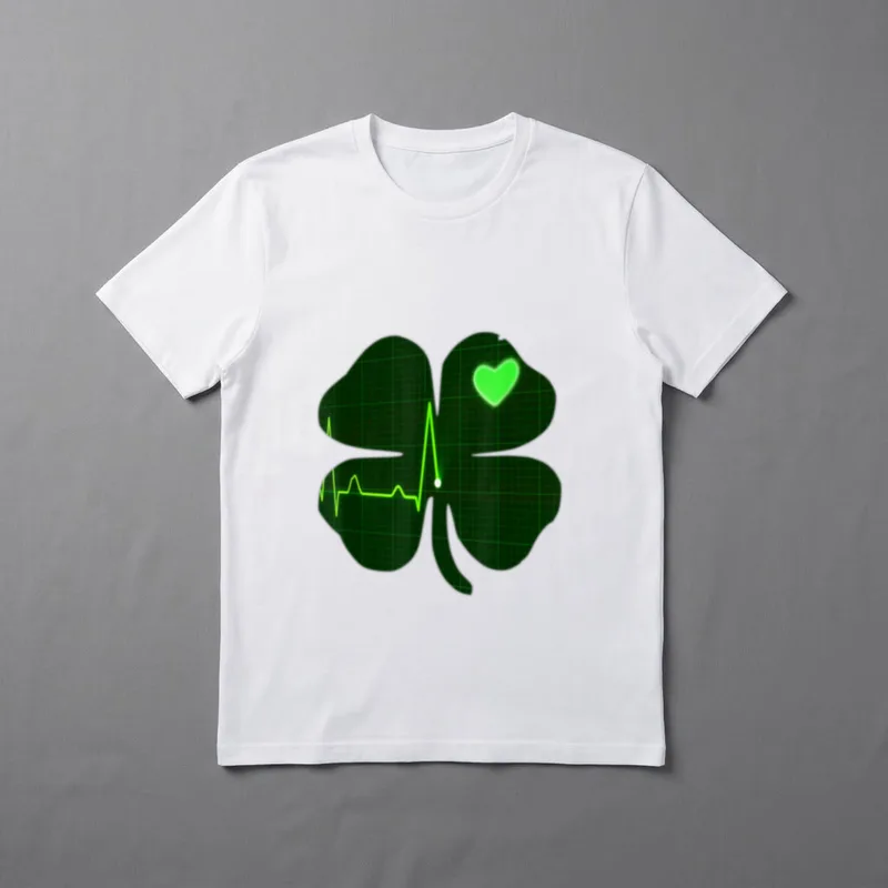 Shamrock Medical Nurse Pulse Heart Beat T-Shirt – Classic T-Shirt in Black