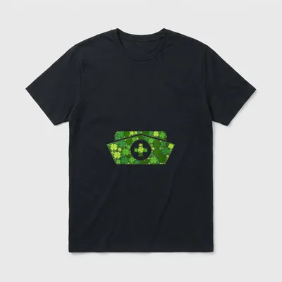 Nurse Cap Lucky Green Shamrock Clover T-Shirt – Classic T-Shirt in Black