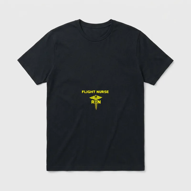 Registered Flight Nurse Aircrew RN Medical T-Shirt – Classic T-Shirt in Black