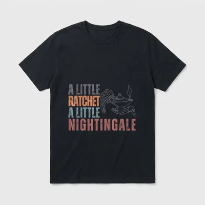 Nurse Life Night Shift a Little T-Shirt – Classic T-Shirt in Black