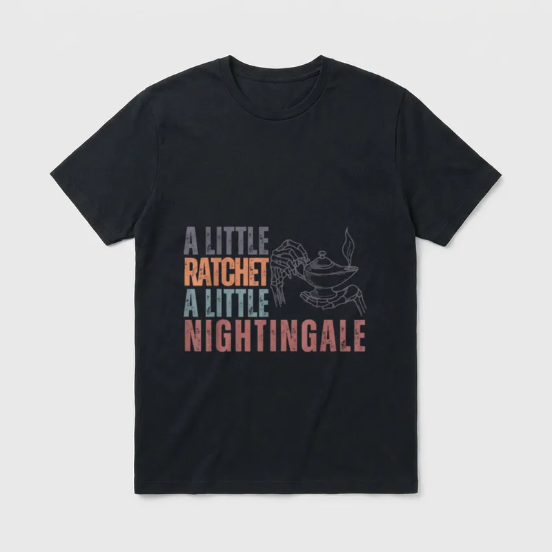 Nurse Life Night Shift a Little T-Shirt – Classic T-Shirt in Black