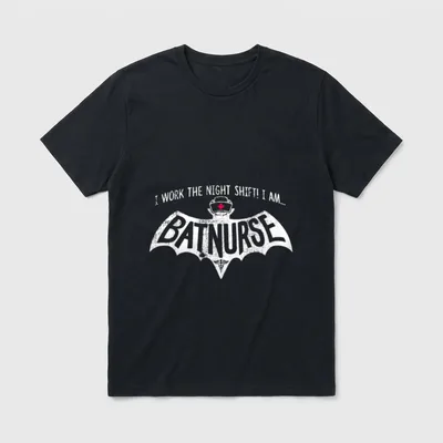Nurse Funny Superhero Night Shift T-Shirt – Classic T-Shirt in Black