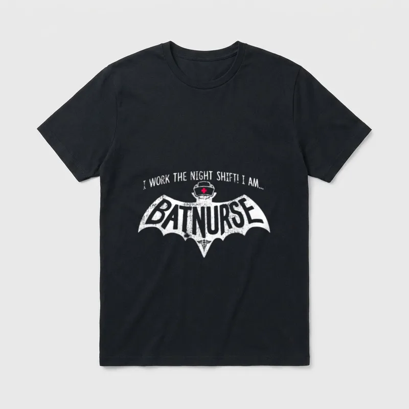 Nurse Funny Superhero Night Shift T-Shirt – Classic T-Shirt in Black
