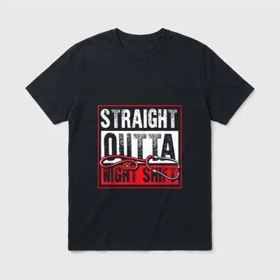 Hospital Night Shift Nurse T-Shirt – Classic T-Shirt in Black