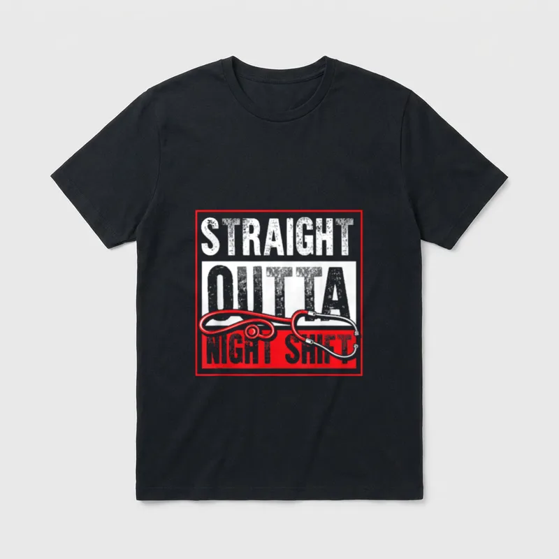 Hospital Night Shift Nurse T-Shirt – Classic T-Shirt in Black
