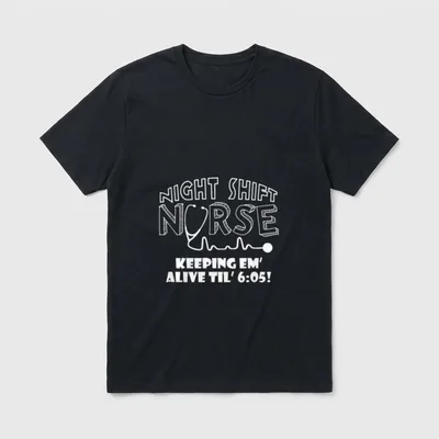 Night Shift Nurse Keeping T-Shirt – Classic T-Shirt in Black