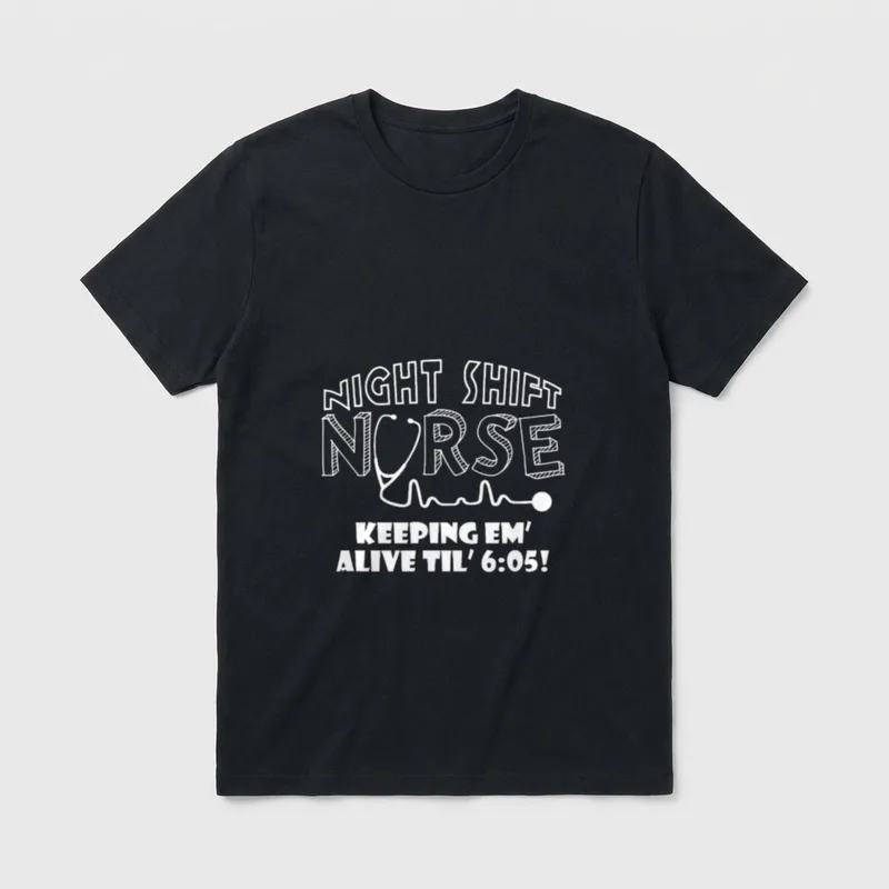 Night Shift Nurse Keeping T-Shirt – Classic T-Shirt in Black