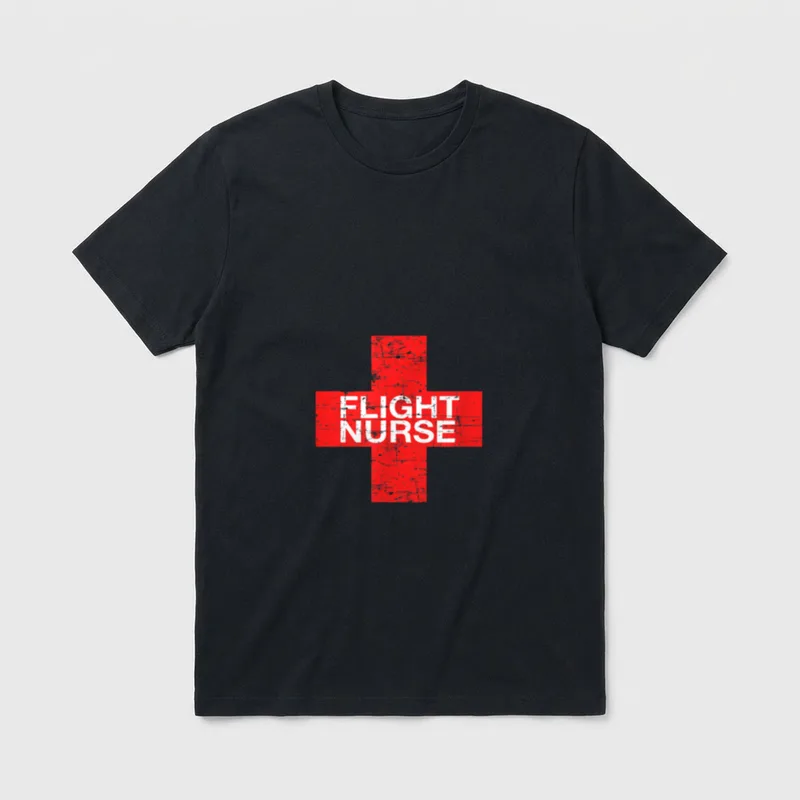 EMS Helicopter Flight Nurse Awesome T-Shirt – Classic T-Shirt in Black