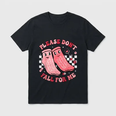 Nurse Valentine Non Slip Socks Please T-Shirt – Classic T-Shirt in Black