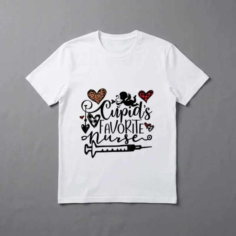 Cupid's Favorite Nurse Valentine's Day 2022 T-Shirt – Classic T-Shirt in Black