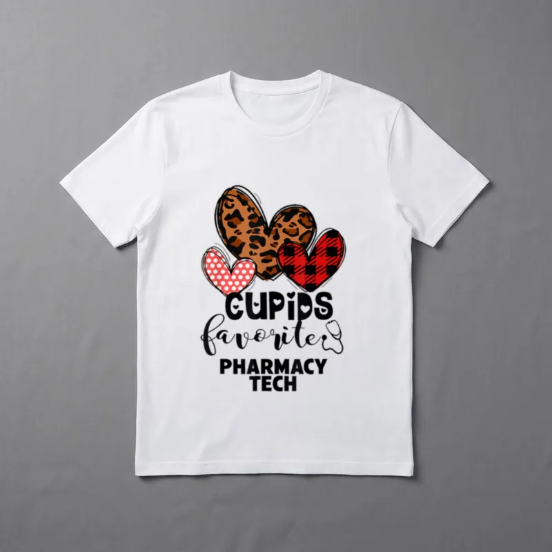 Cupid's Favorite Pharmacy Tech Nurse Valentine's T-Shirt – Classic T-Shirt in Black