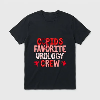Cupid's Favorite Urology Crew Nurse Nephrology T-Shirt – Classic T-Shirt in Black
