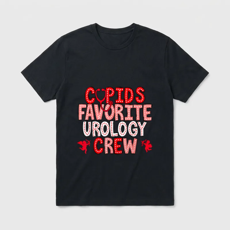 Cupid's Favorite Urology Crew Nurse Nephrology T-Shirt – Classic T-Shirt in Black