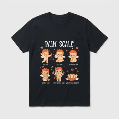 Pain Scale Cupid Assessment Trauma Nurse T-Shirt – Classic T-Shirt in Black
